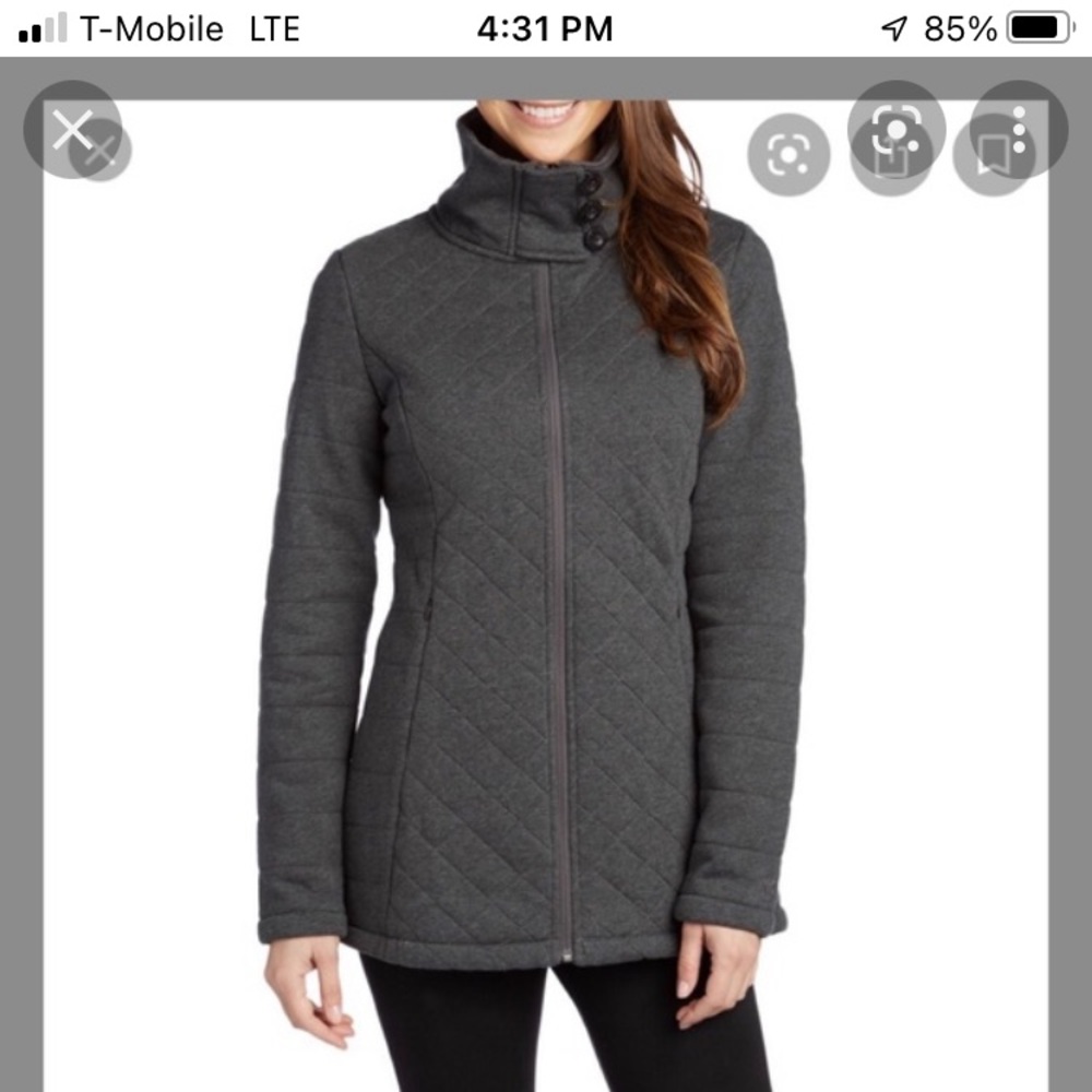 The Northface gray soft jacket. Size medium.